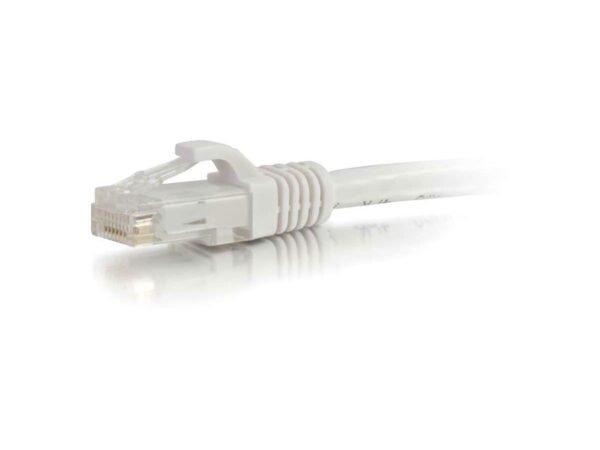 C2G 1FT CAT6 Snaggles Cord - White