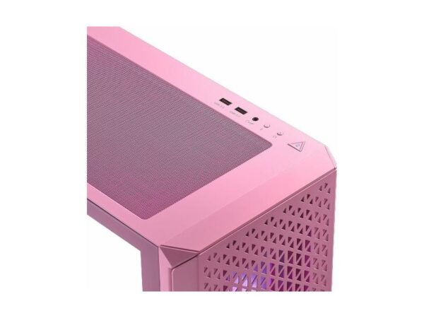 ADATA Compact Mid Tower PC Case - Pink - Image 4