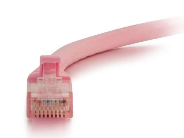 C2G 1FT CAT6 Snaggles Cord - Pink - Image 2