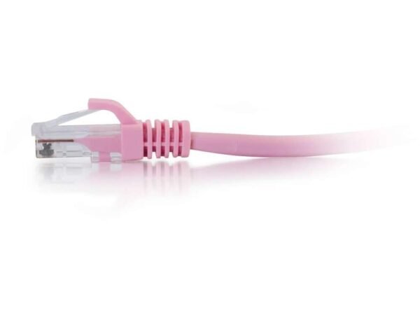 C2G 1FT CAT6 Snaggles Cord - Pink - Image 3