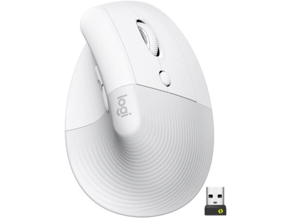 Logitech Lift Vertical Ergonomic Mouse - Off White